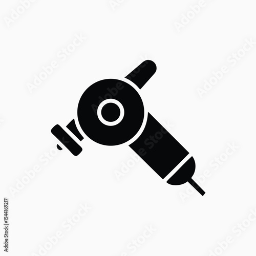 angle grinder icon fully editable vector template