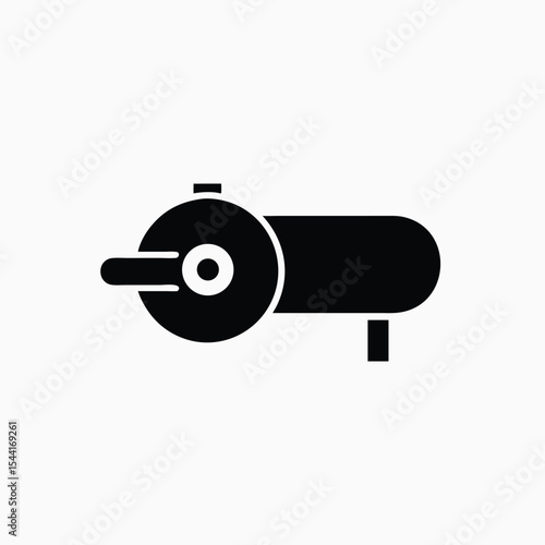 angle grinder icon fully editable vector template