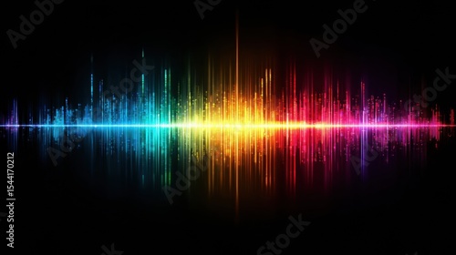 Wallpaper Mural Vibrant Waveforms Illustrate Comparison of Latin Music Genres Through Colorful Audio Visualizations Torontodigital.ca