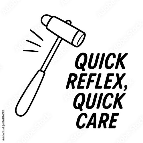Quick Reflex Quick Care SVG – Funny Medical SVG for Doctors, Physical Therapists, Nurses, or Clinic Decor