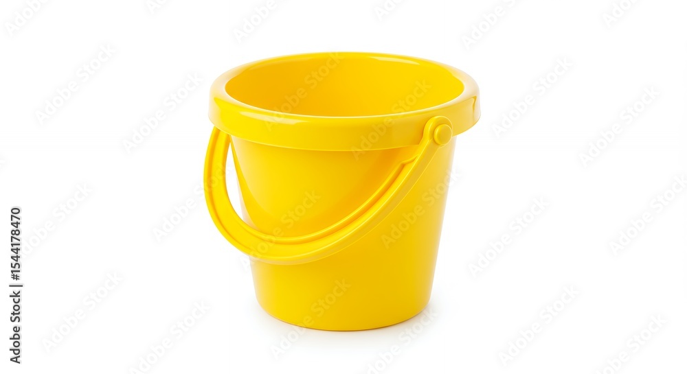 Bright yellow plastic bucket Bright yellow plastic bucket