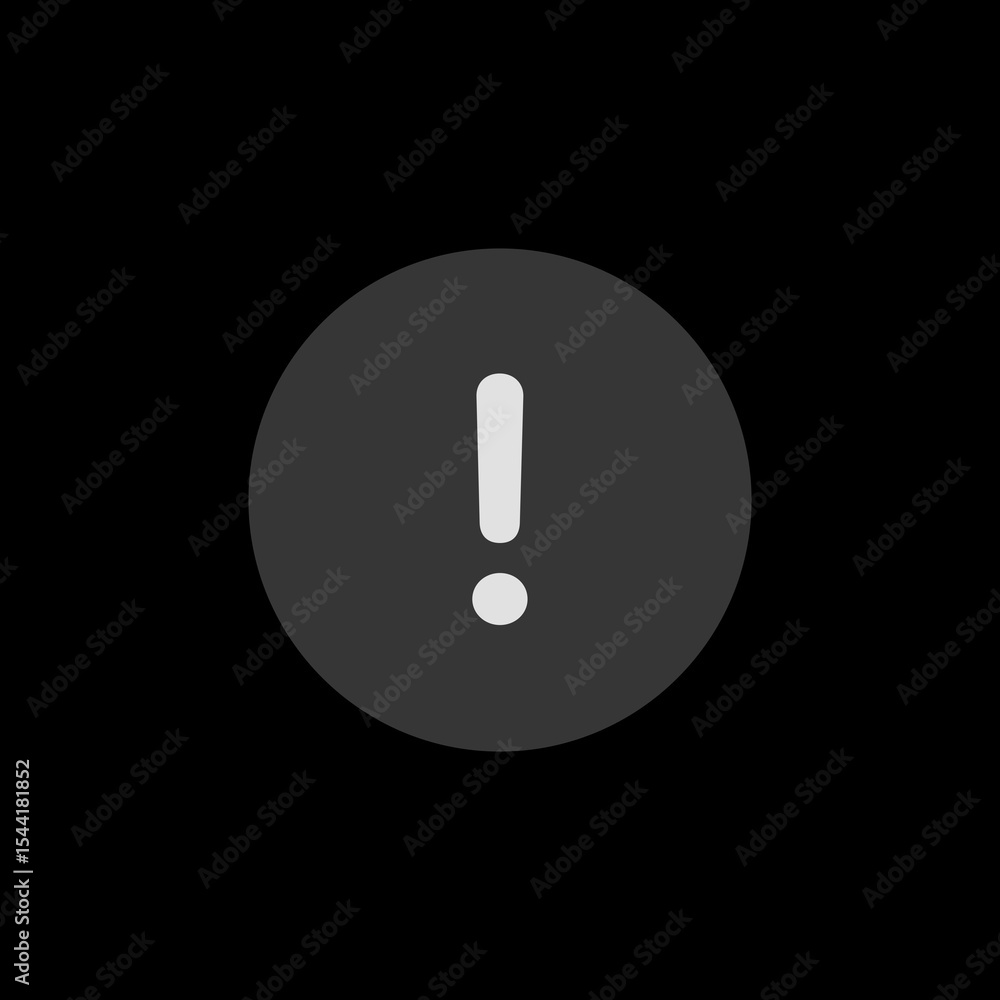 Filled Circle Warning Icon Filled Circle Warning Icon