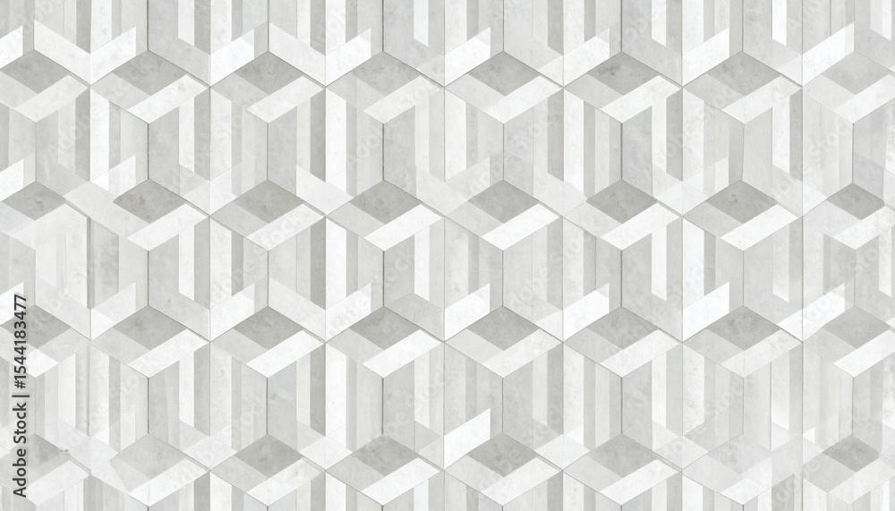 Geometric Hexagon Tile Pattern - Light Gray Background Geometric Hexagon Tile Pattern - Light Gray Background
