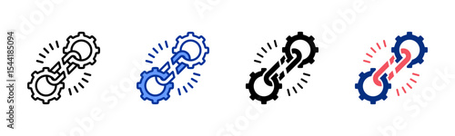 Weaknesses icon sheet multiple style collection