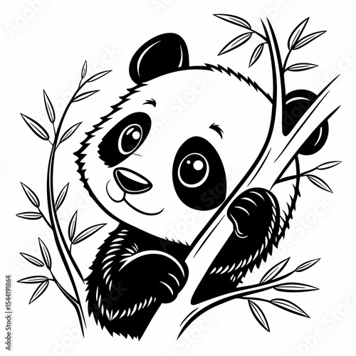 Mini Panda Icon for Stickers