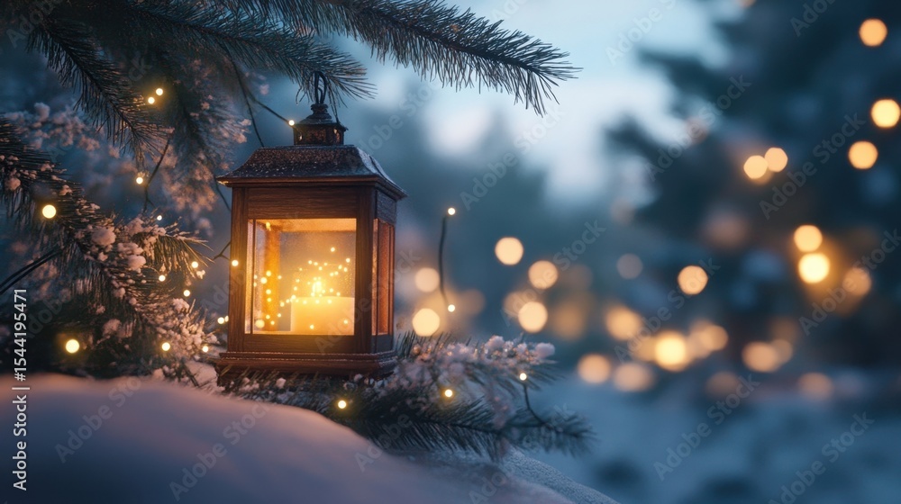 Winter Lanterns Glow. Winter Lanterns Glow.