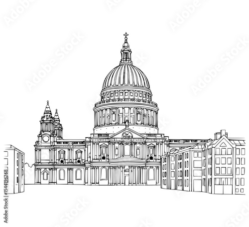 St. Paul’s Cathedral line art, St. Paul’s Cathedral – Architecture, History & Tours