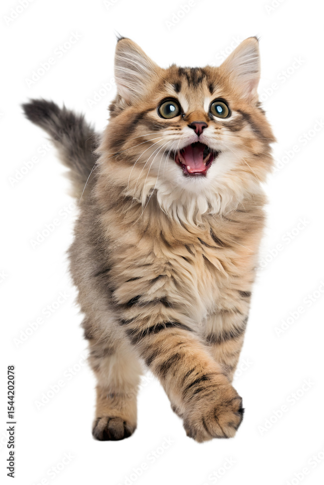 Obraz premium Adult cat, isolated background