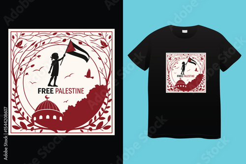 Tshirt design that says free Palestine free gaza-01.eps