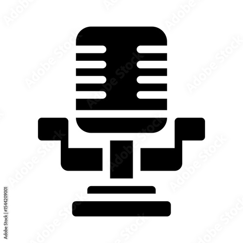 microphone glyph icon