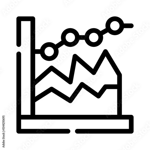 area chart line icon