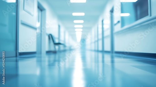 Wallpaper Mural Abstract blur luxury hospital corridor. Blur clinic interior background with defocused effect. Healthcare and medical concept Torontodigital.ca