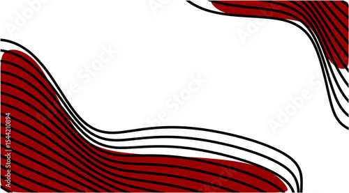 abstract fluid pattern red background with white copy space