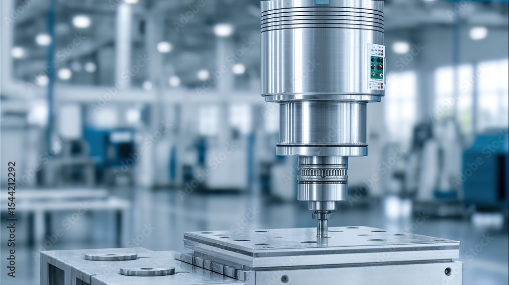 Robotic arm assembling precision metal parts in automated factory, advanced manufacturing technology and industrial automation concept.
Robotic arm assembling precision metal parts in automated factory, advanced manufacturing technology and industrial automation concept.