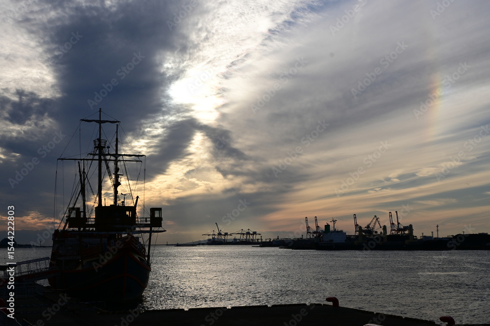 大阪湾の夕景 大阪湾の夕景