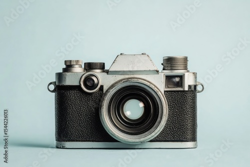 High Definition View of Vintage Retro Camera Isolated on Background