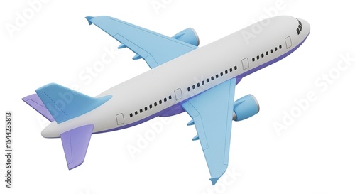 Wallpaper Mural Stylized Airplane Ascends Its Pastel Hues Contrasting The Dark Sky Creating A Sense Of Wonder Torontodigital.ca