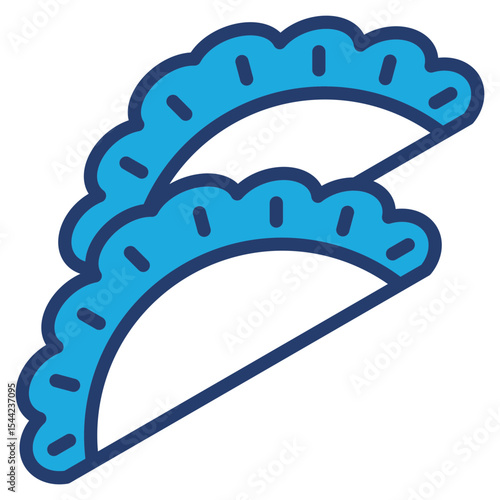 Dumpling blue color icon