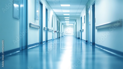 Wallpaper Mural blur image background of corridor in hospital or clinic image Torontodigital.ca