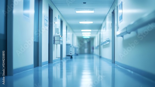 Wallpaper Mural blur image background of corridor in hospital or clinic image Torontodigital.ca