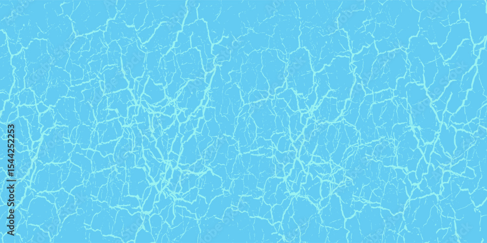Obraz premium Blue water surface seamless pattern. Abstract background vector waves.