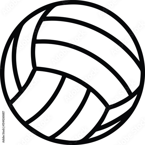 Volleyball ball icon. Sport ball. Ball icon. Vector illustration