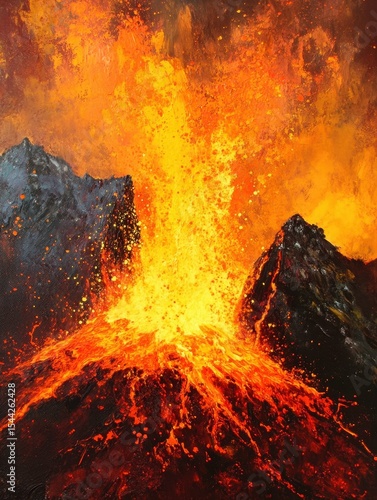 detailed image of lava going down the volcano