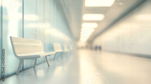 blur image background of corridor in hospital or clinic image