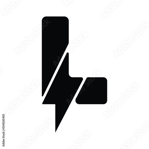 Free Download letter l power logo, unique - GFXLoad