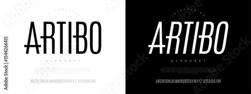 Elegant and elongated sans serif font with a modern vertical design, perfect for stylish titles and branding