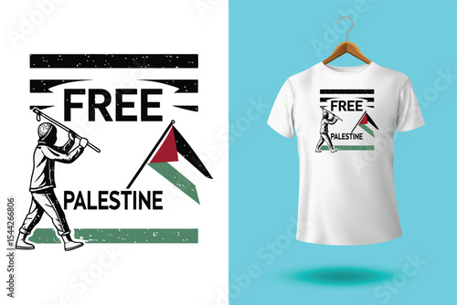 political t shirt design free Palestine
