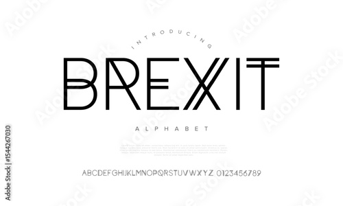 Bold and geometric futuristic typeface inspired by modern architecture and tech aesthetics