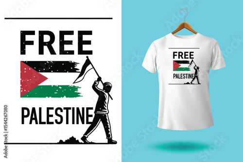political t shirt design free Palestine