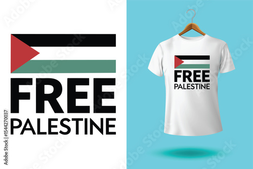 political t shirt design free Palestine