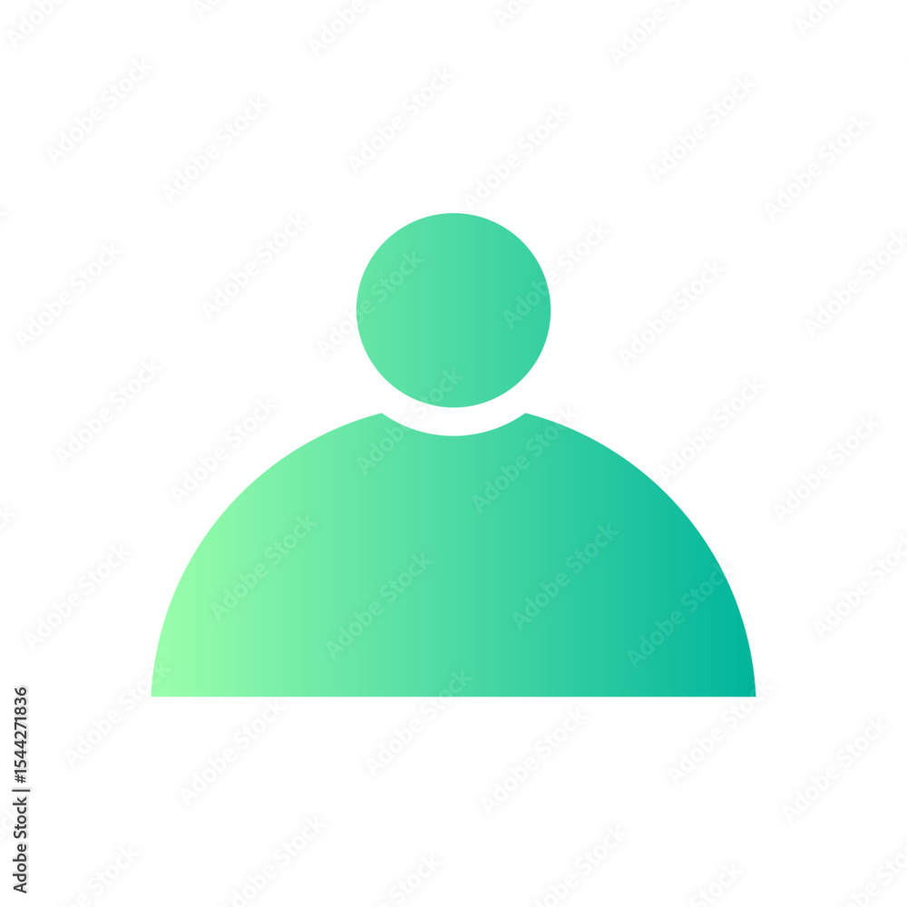 Obraz premium user gradient icon