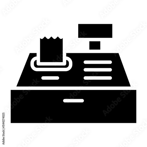 Cashier machine icon