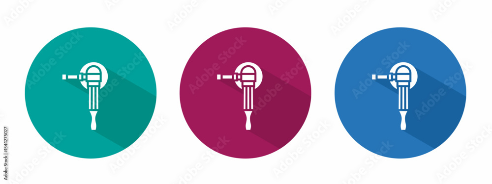Icon for grinding machine vector illustration in flat. Icon for grinding machine vector illustration in flat.