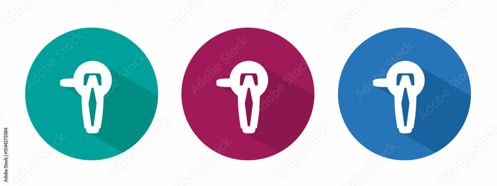 Icon for grinding machine vector illustration in flat. Icon for grinding machine vector illustration in flat.