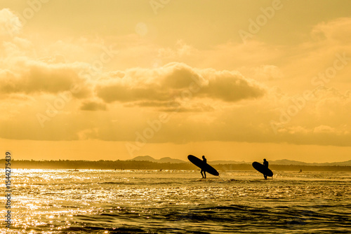 Sunsets and Sunrises Cloud 9 Tower in Siargao Island, The Philippines.