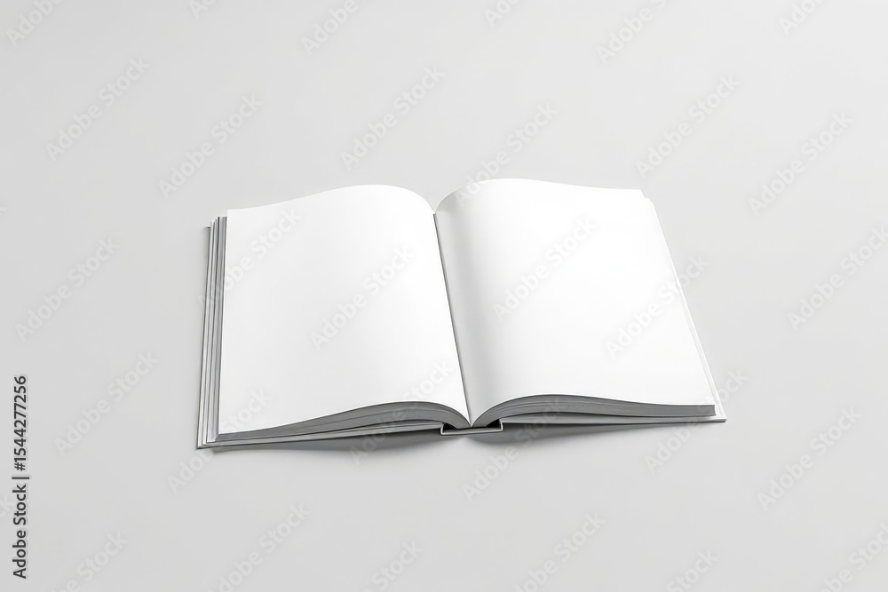 Open Blank Magazine Mockup Template Open Blank Magazine Mockup Template
