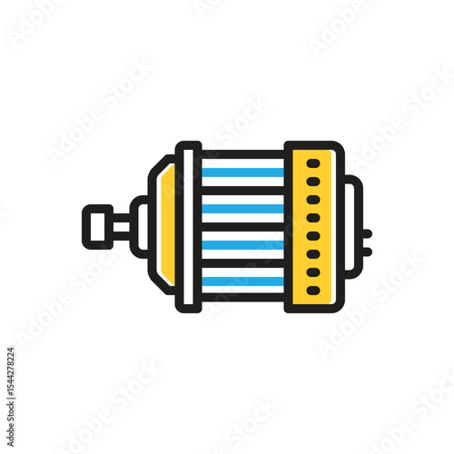 Multi color icon for motor