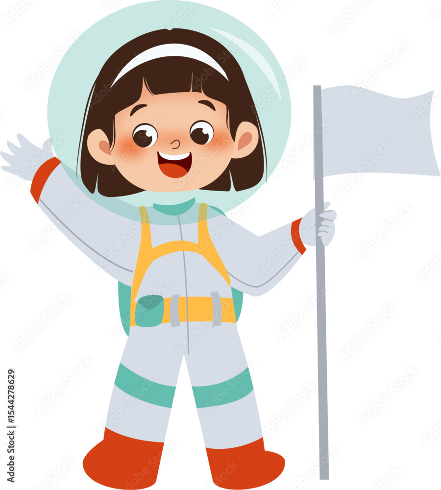 Fototapeta premium Astronout girl