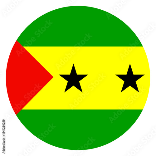 flag of Sao tome and Principe Circle