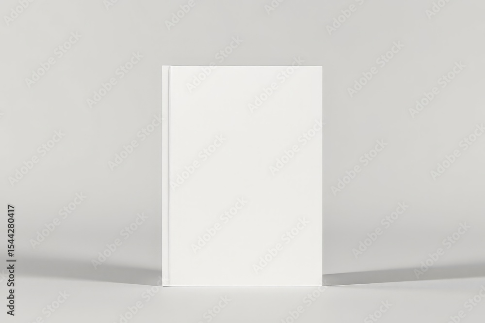 White Book Mockup Front View White Book Mockup Front View