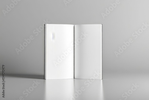 Magazine Mockup Blank Pages Open Book