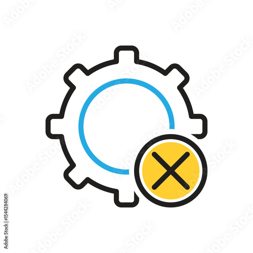 Multi color icon for  dismiss