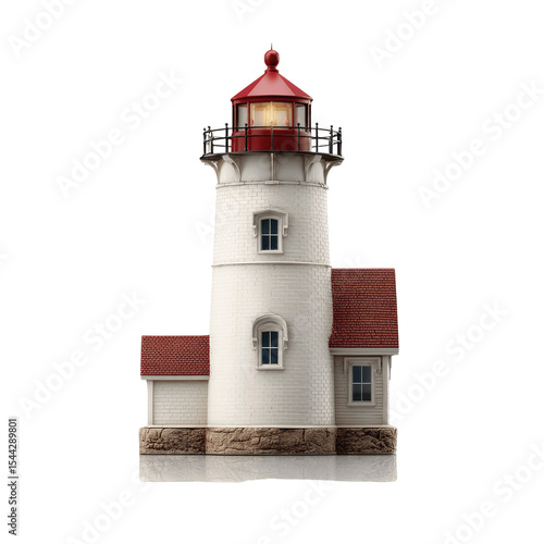 Wallpaper Mural Illuminated Lighthouse Model - Coastal Navigation Torontodigital.ca