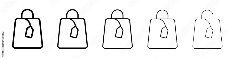 Bag Icon black and white vector sign Bag Icon black and white vector sign