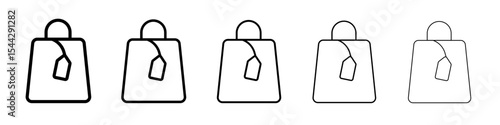 Bag Icon black and white vector sign
