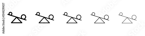 balancing icon black and white vector sign